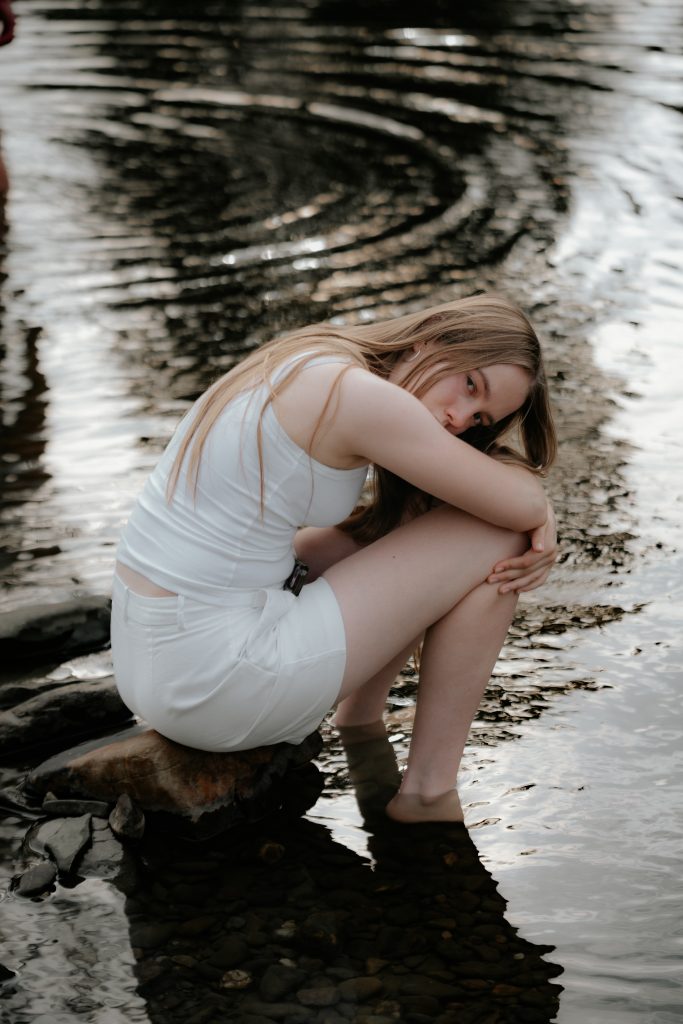 Portrait of a girl by the lake robert george photography